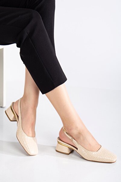 SUİNS SHOES Suins Christa model ženskih cipela sa srednjom petom od krokodils...