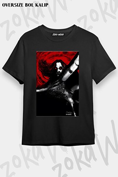 ZOKAWEAR Unisex Oversize kroj Mold Castlevania Dracula Ručni Dizajn Štampano ...