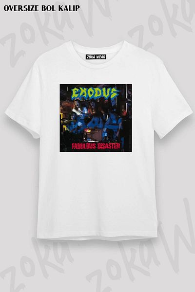 ZOKAWEAR Μπλουζάκι με στάμπα Unisex Oversize Exodus Disaster Design