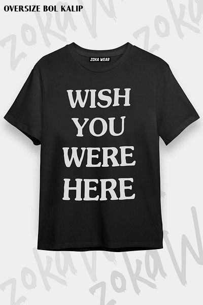 ZOKAWEAR Μπλουζάκι με στάμπα Unisex Oversize Wish Astroworld Travis Scott Design