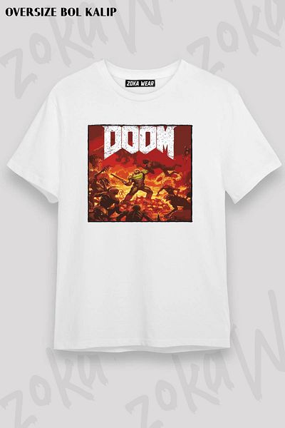 ZOKAWEAR Μπλουζάκι με στάμπα Unisex Oversize Mold Doom Design