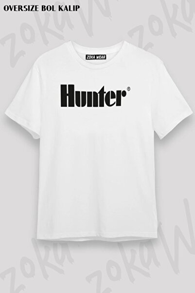 ZOKAWEAR Unisex Oversize Die Hunter Hunter Logo Design Printed Tshirt