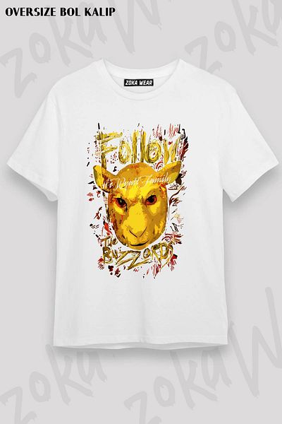 ZOKAWEAR Μπλουζάκι με στάμπα Unisex Oversize Fit Bray Wyatt Design