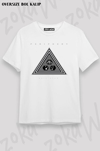 ZOKAWEAR Tricou unisex oversize cu imprimeu Periphery Hail Stan Design