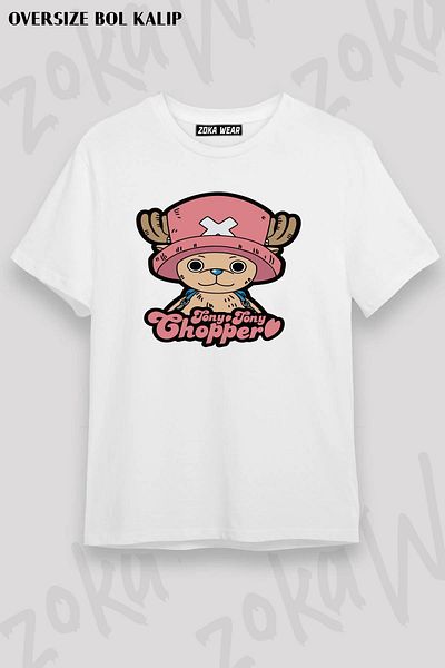 ZOKAWEAR Μπλουζάκι με στάμπα Unisex Oversize Tony Tony Chopper Gift Fan T Design