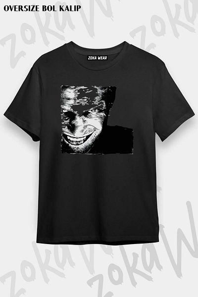 ZOKAWEAR Μπλουζάκι με στάμπα Unisex Oversize Aphex Twin Design