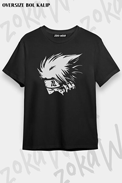 ZOKAWEAR Μπλουζάκι με στάμπα Unisex Oversize Kakashi Hatake Face Design