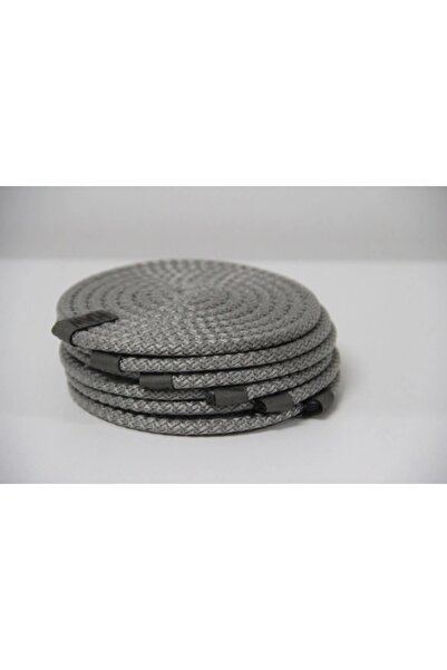 Hediyeninellitonu طقم كوستر مكون من 6 قطع لون رمادي فضي