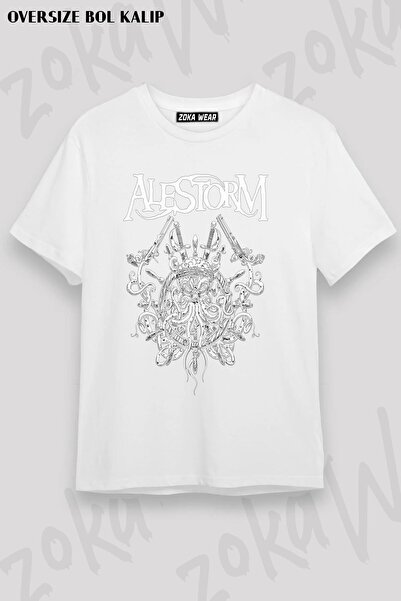 ZOKAWEAR Unisex Oversize kroj Mold Alestorm Design Štampano majica