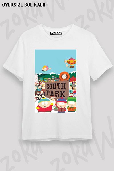 ZOKAWEAR Μπλουζάκι με στάμπα Unisex Oversize Mold South Par2 Design