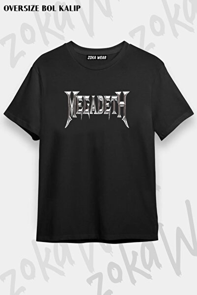 ZOKAWEAR Tricou unisex oversize cu imprimeu Megadeth Design