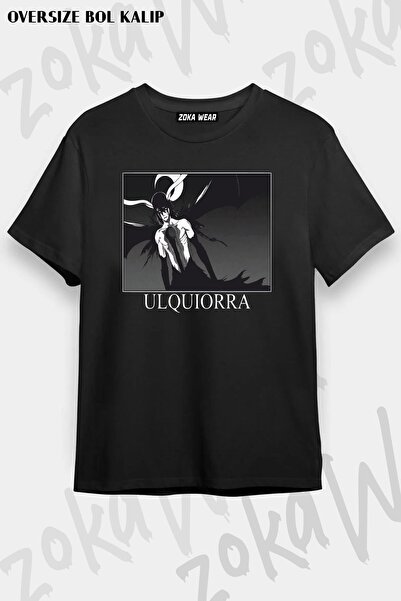 ZOKAWEAR Tricou unisex oversize cu imprimeu Ulquiorra Bleach Design