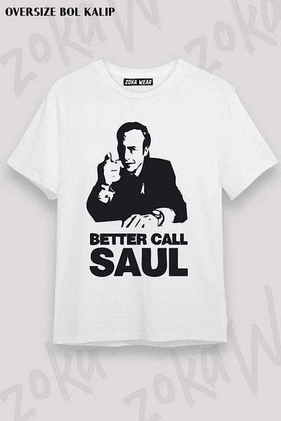ZOKAWEAR Μπλουζάκι με στάμπα Unisex Oversize Better Call Saul Design