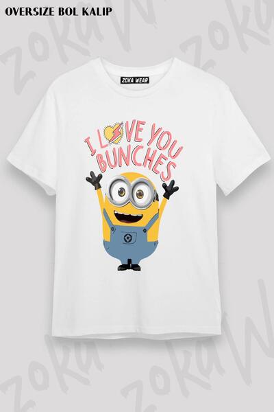 ZOKAWEAR Minions Valentine's Day Bob Designed Unisex Oversize Tshirt
