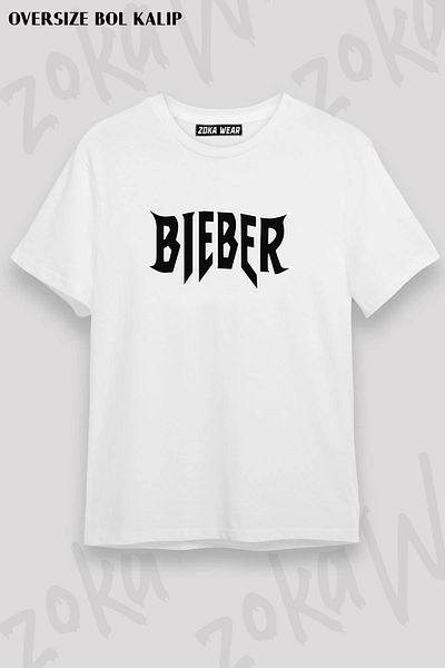 ZOKAWEAR Μπλουζάκι με στάμπα Unisex Oversize Justin Bieber Design