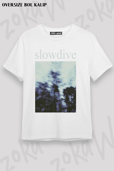 ZOKAWEAR Μπλουζάκι με στάμπα Unisex Oversize Slovvdive Fanart Design