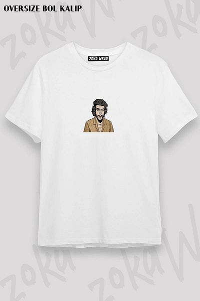 ZOKAWEAR Tricou unisex oversize cu imprimeu Che Guevara v3 Design