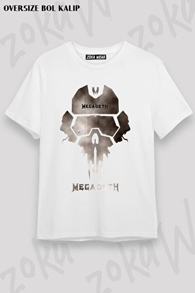 ZOKAWEAR Tricou unisex oversize cu imprimeu Megadeth 1 Design