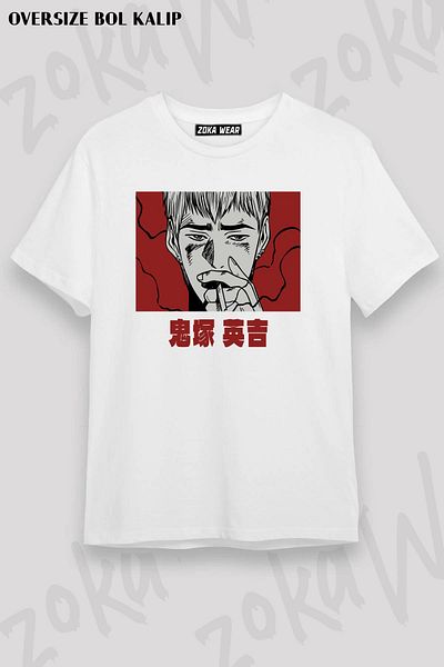 ZOKAWEAR Μπλουζάκι με στάμπα Unisex Oversize Onizuka Sensei Design