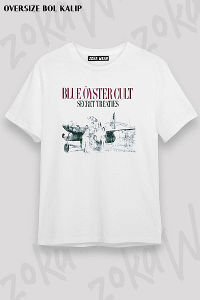 ZOKAWEAR Μπλουζάκι με στάμπα Unisex Oversize Blue Oyster Cult Secret Design
