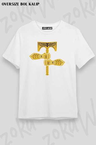 ZOKAWEAR Μπλουζάκι με στάμπα Unisex Oversize Destiny Rise Of Iron Design