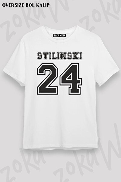 ZOKAWEAR Unisex Oversize Kalıp Stiles Stilinski Dizi Teen Wolf Tasarım Baskılı Tshirt