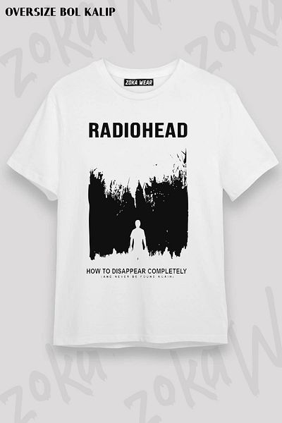ZOKAWEAR Μπλουζάκι με στάμπα Unisex Oversize Radiohead Disappear Design