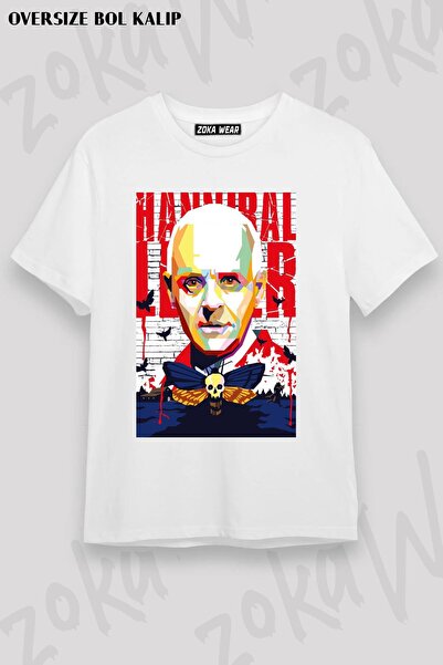 ZOKAWEAR Unisex Oversize kroj Mold Hannibal Design Štampano majica