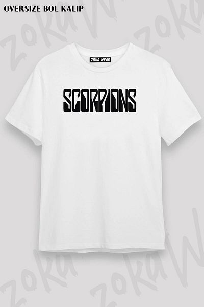 ZOKAWEAR Μπλουζάκι Unisex Oversize Scorpions 5 με στάμπα