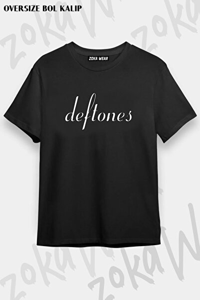 ZOKAWEAR Tricou unisex oversize cu sigla Deftones Design imprimat
