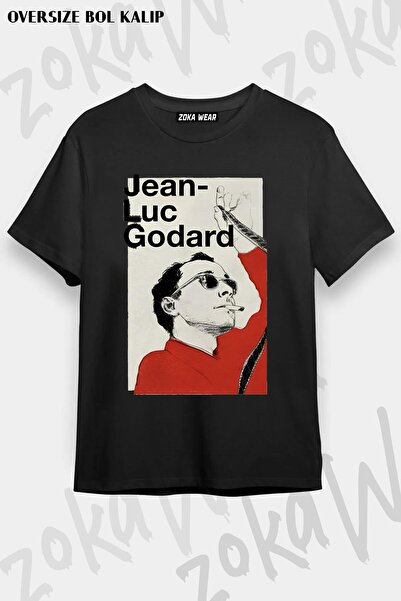 ZOKAWEAR Unisex Oversize Die Jean Luc Godard Design Printed Tshirt