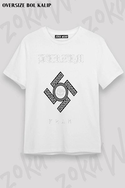 ZOKAWEAR Μπλουζάκι με στάμπα Unisex Oversize με σχέδιο Burzum