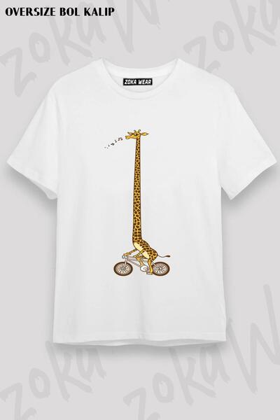 ZOKAWEAR Μπλουζάκι με στάμπα Unisex Oversize Fit Long Bike Ride Design