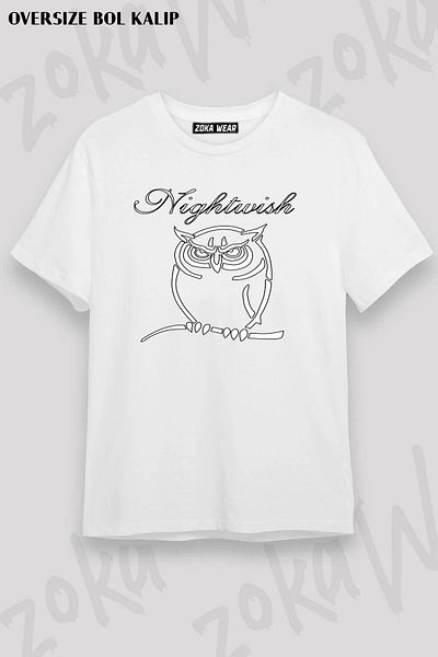 ZOKAWEAR Μπλουζάκι με στάμπα Unisex Oversize Mold Nightwish Design