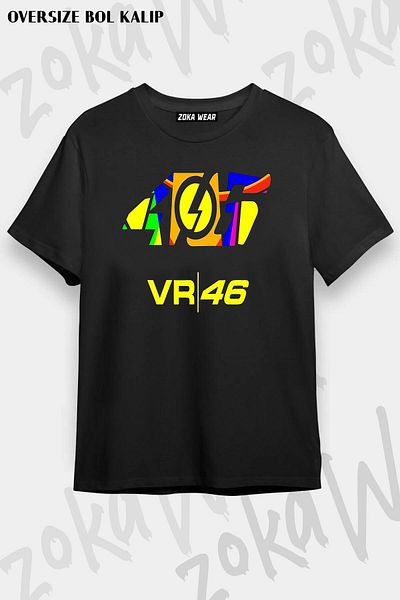 ZOKAWEAR Tricou unisex oversize cu imprimeu Rossi Engine Design