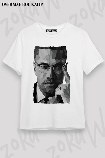 ZOKAWEAR Μπλουζάκι με στάμπα Unisex Oversize Malcolm x James 3 Design
