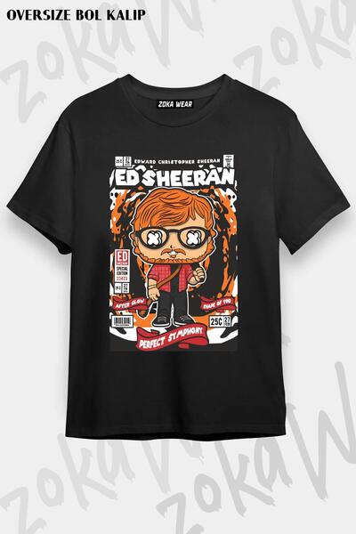 ZOKAWEAR Tricou unisex oversize cu imprimeu ed sheeran Design