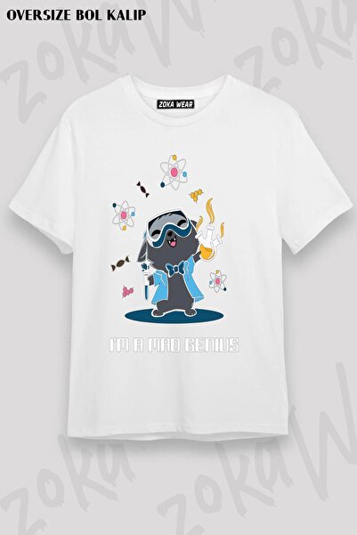 ZOKAWEAR Unisex Oversize kroj Kalupi Nauka Hemija Biologija Dizajn Štampano M...
