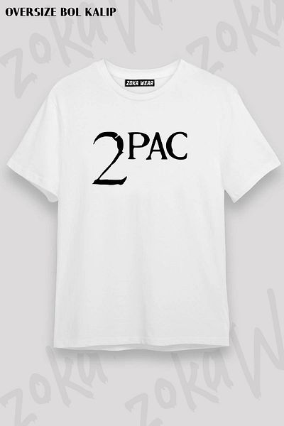 ZOKAWEAR Μπλουζάκι με στάμπα Unisex Oversize 2pac Design