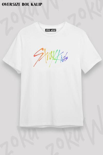 ZOKAWEAR Μπλουζάκι με στάμπα Unisex Oversize Stray Kids K pop x2 Design
