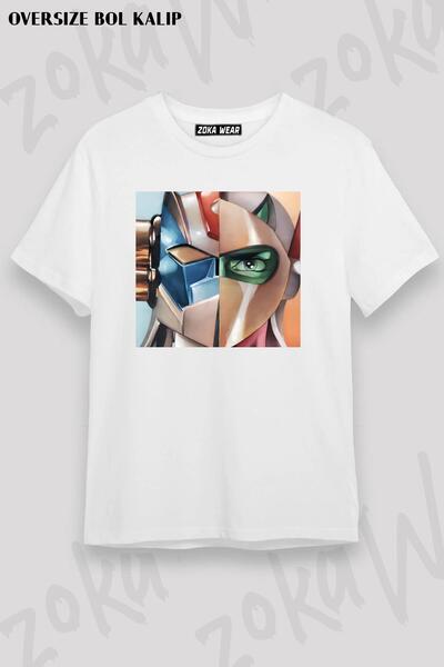 ZOKAWEAR Unisex Oversize kroj Mold Grendizer In Space Planet Design Štampano ...