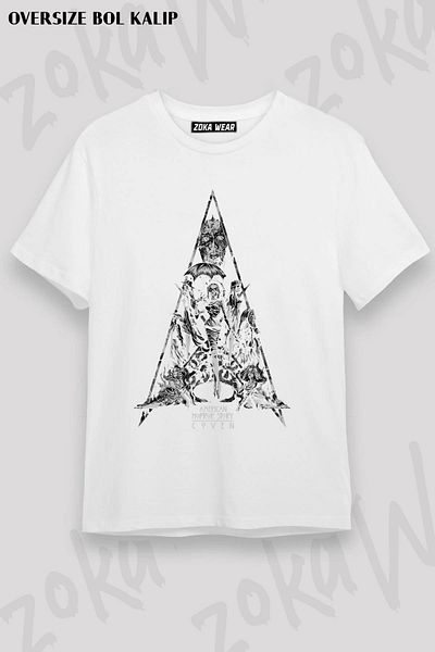 ZOKAWEAR Μπλουζάκι με στάμπα Unisex Oversize American Horror Story Design