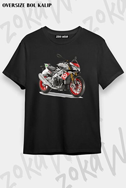ZOKAWEAR تيشيرت مطبوع بتصميم Aprilia مقاس كبير للجنسين