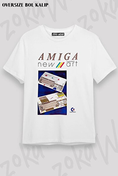 ZOKAWEAR Unisex Oversize Fit Amiga 500 2 Design Printed Tshirt