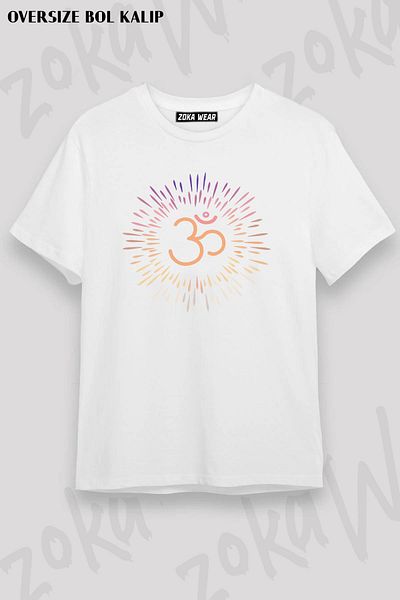 ZOKAWEAR Μπλουζάκι με στάμπα Unisex Oversize Fit Om Design
