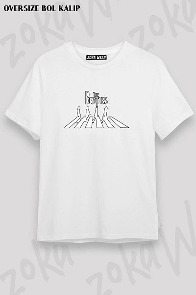 ZOKAWEAR Μπλουζάκι με στάμπα Unisex Oversize The Beatles Design