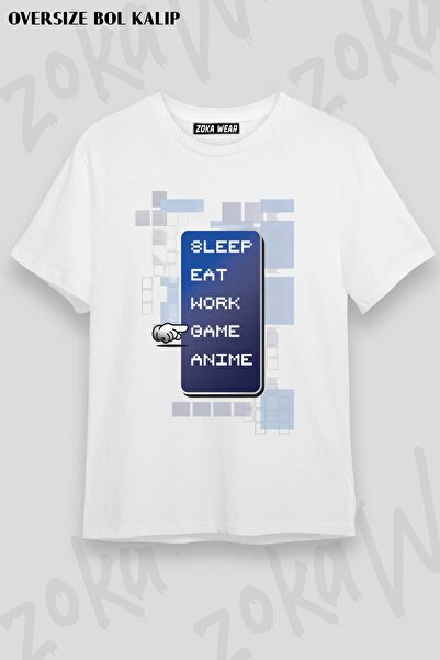 ZOKAWEAR Unisex Oversize kroj Mold Real Life Final Fantasy Design Štampano ma...