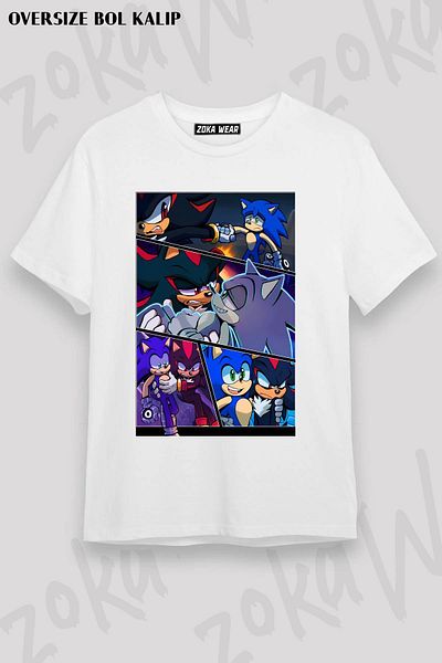 ZOKAWEAR Μπλουζάκι με στάμπα Unisex Oversize Sonadow Prime Design