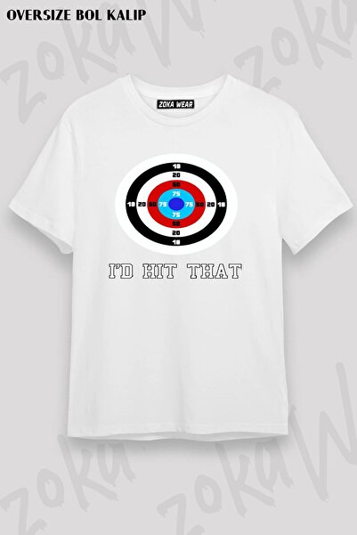 ZOKAWEAR Unisex Oversize Fit Archery Archery Design Printed Tshirt