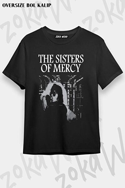 ZOKAWEAR Μπλουζάκι με στάμπα Unisex Oversize Sisters Of Mercy2 Design